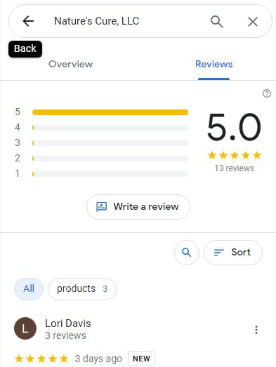 Testimonial from Google Reviews